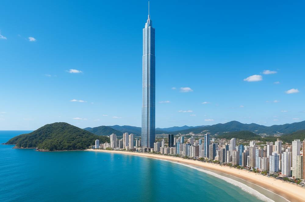 O “brinde” dado ao 1º comprador do Senna Tower, prédio gigante em Balneário Camboriú
