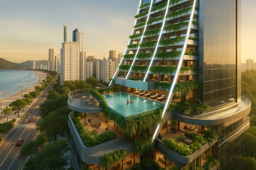 Senna Tower, maior arranha-céu residencial do mundo, é lançado em Balneário Camboriú (SC)